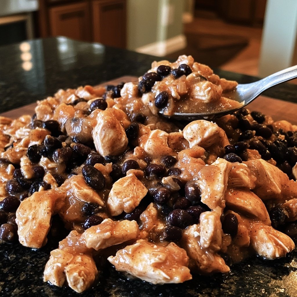 Dump-and-Go Crockpot Chicken and Black Beans