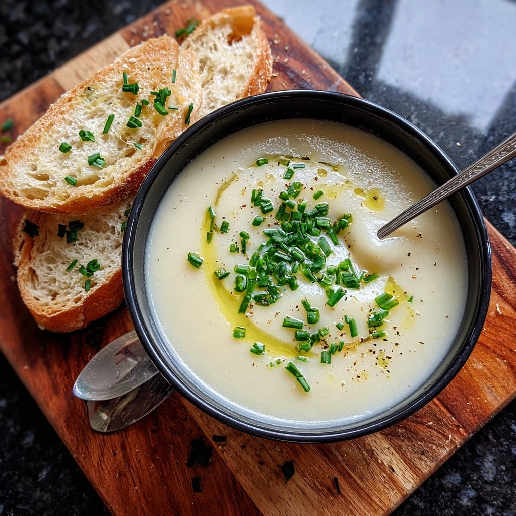 Spring Cauliflower And Leek Soup