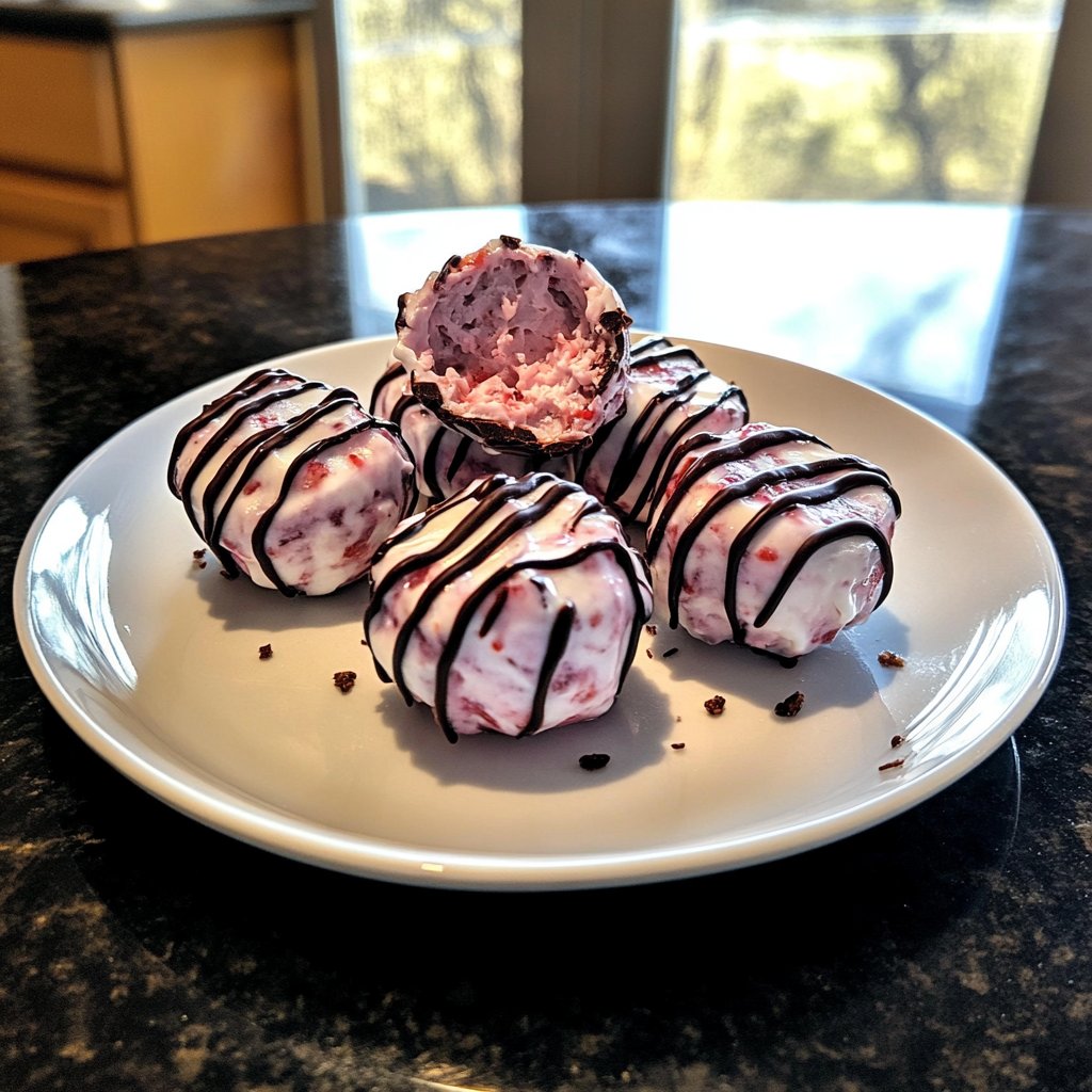 Valentines Snacks Strawberry Yogurt Bites