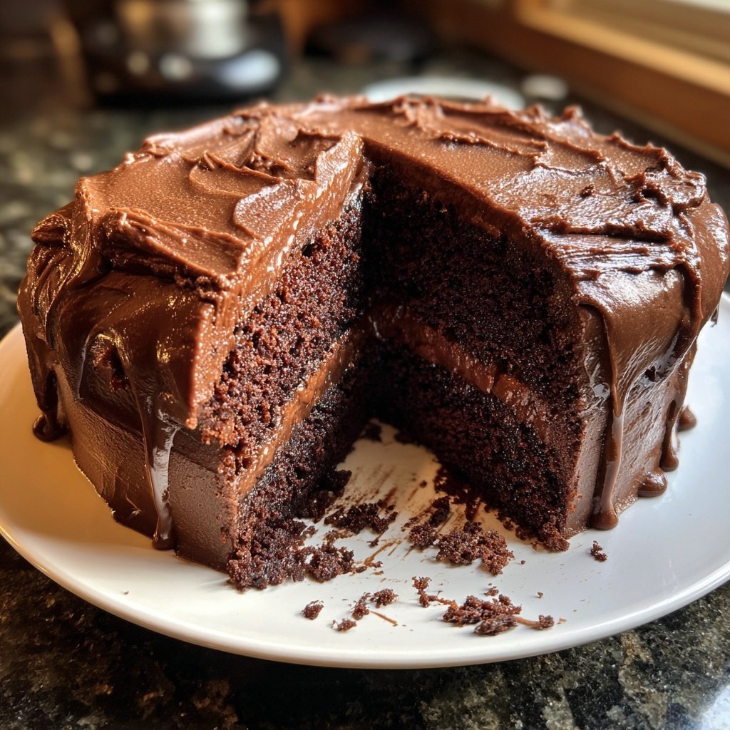 Chocolate Cake With Milk Chocolate Frosting