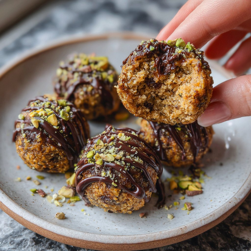 Chocolate Pistachio Coconut Bites