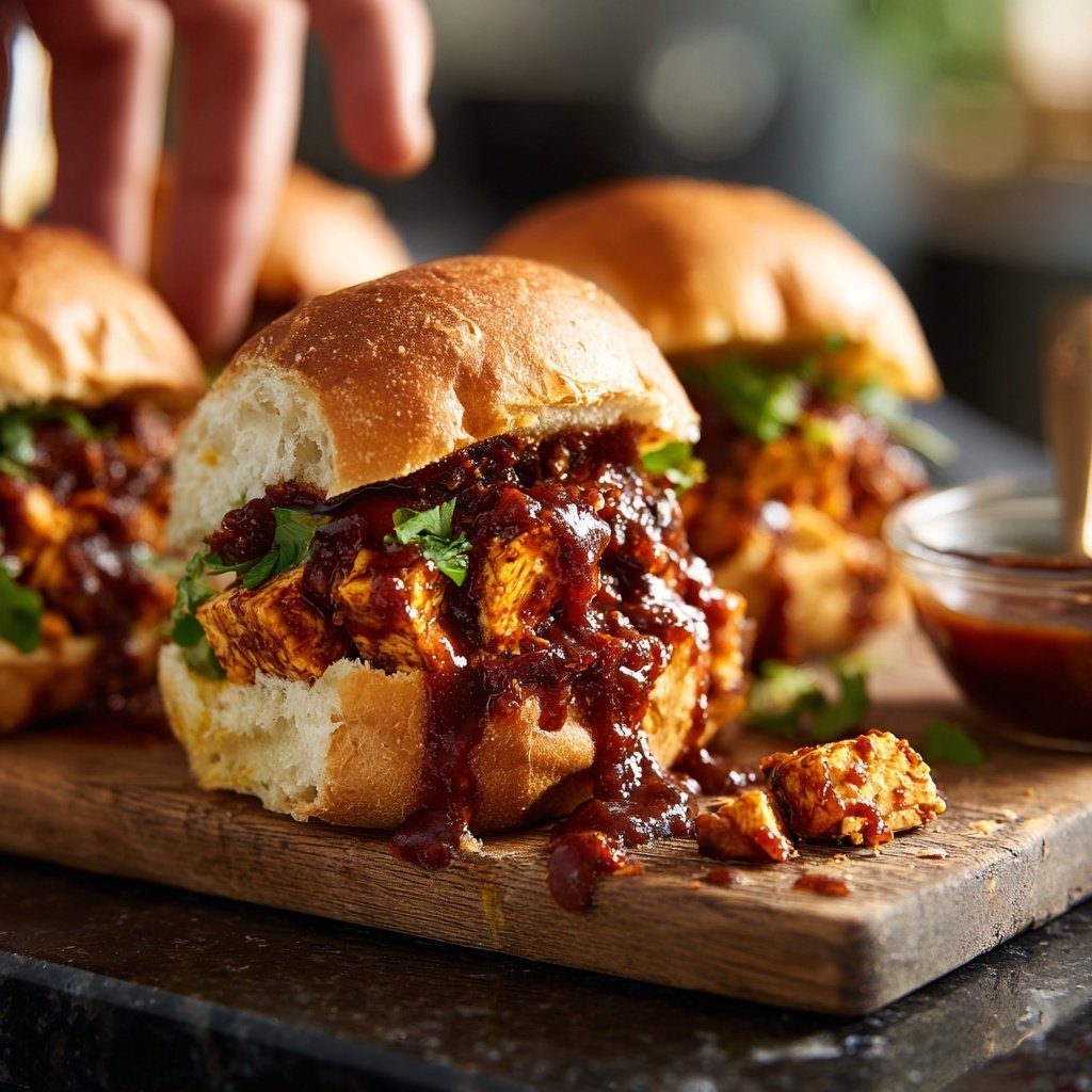 Sliders with BBQ Tofu