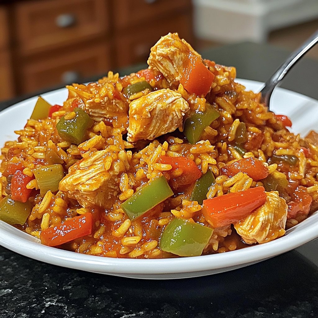 Simple Slow Cooker Chicken Jambalaya