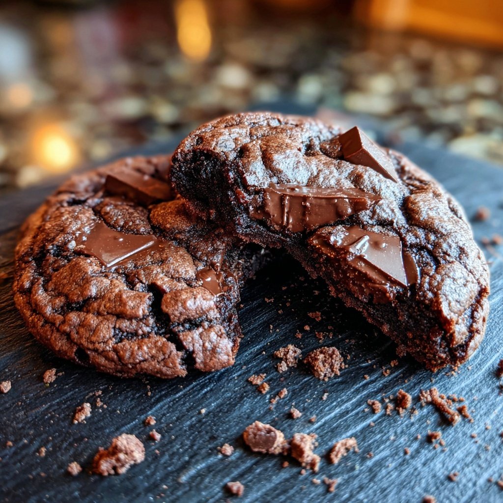 Brownie Mix Double Chocolate Cookies