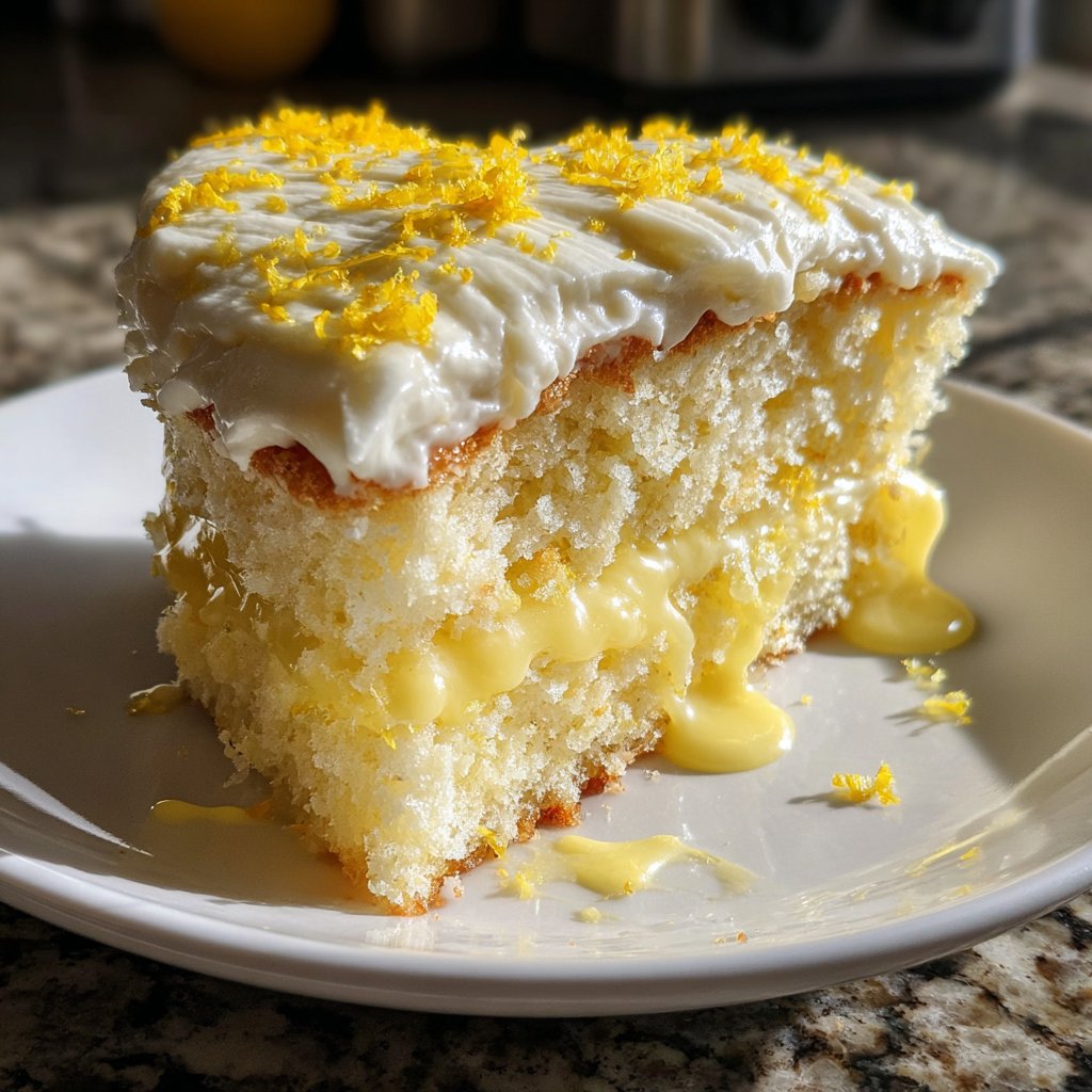 Mini Heart Cake with Lemon Frosting