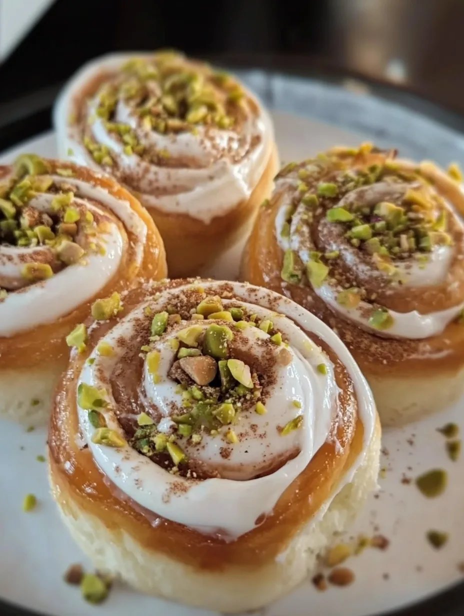 Perfect Pistachio Rolls with Cream Cheese Frosting