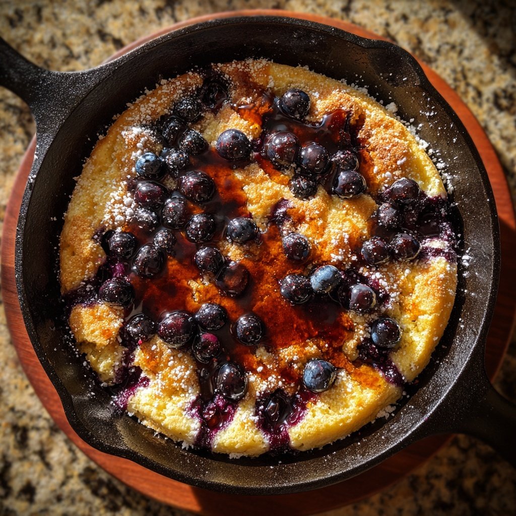 Spring Brunch Blueberry Pancake Bake
