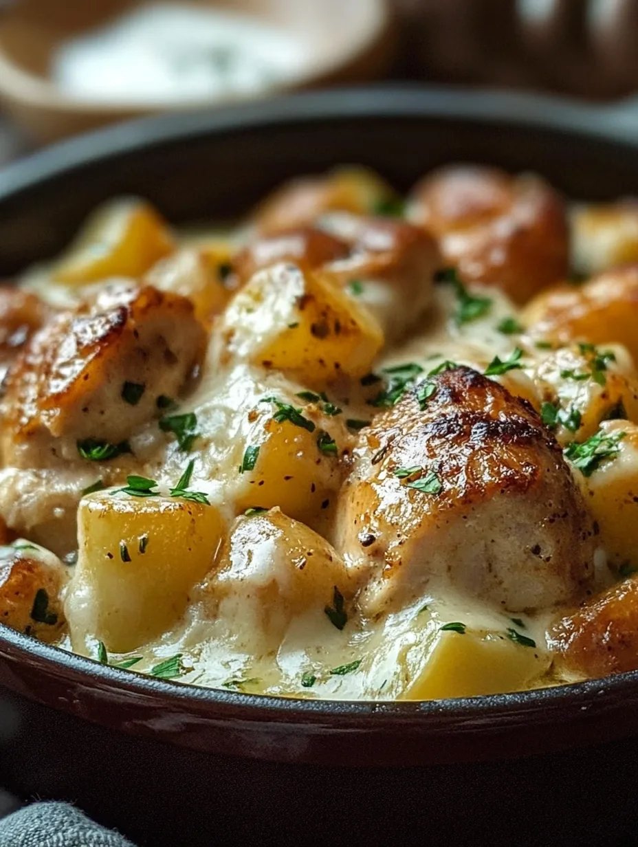Garlic Parmesan Crockpot Chicken and Potatoes
