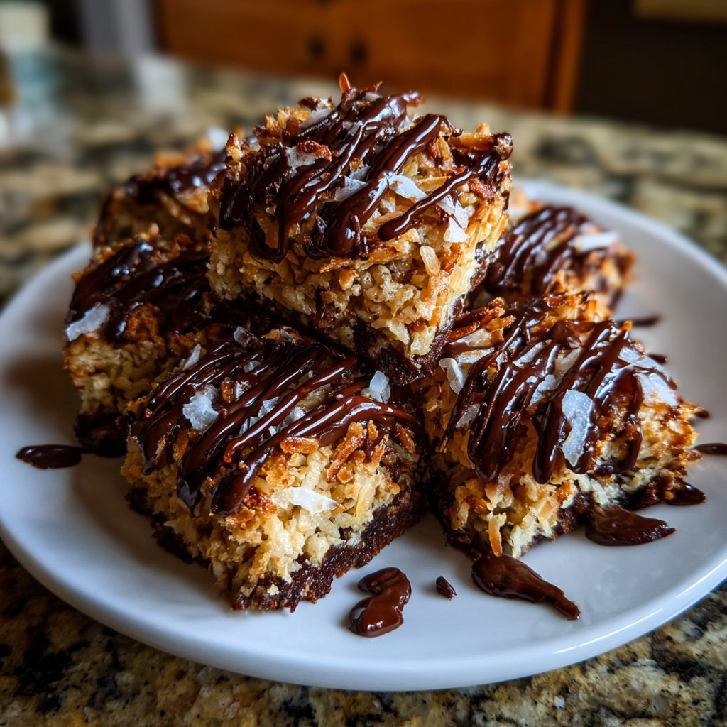 Chocolate Coconut Squares