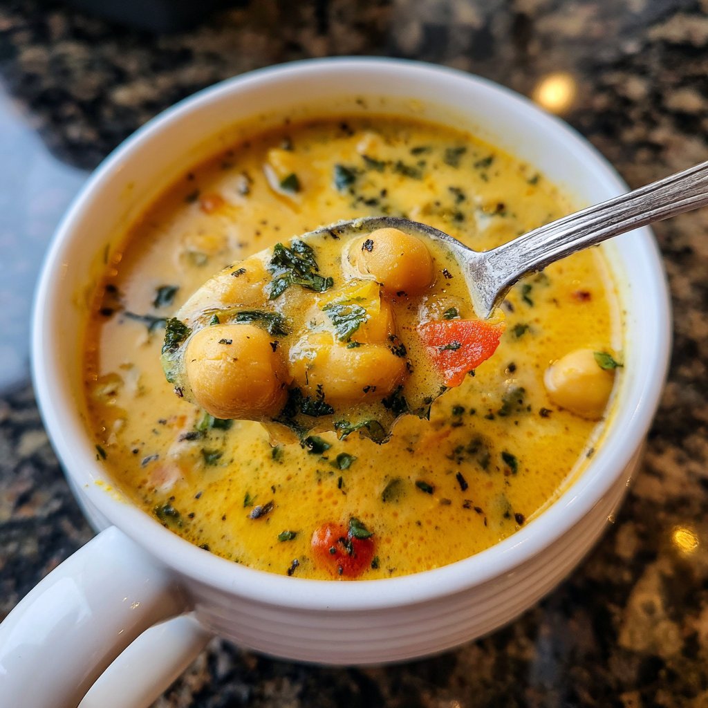 Creamy Lemon Chickpea Soup