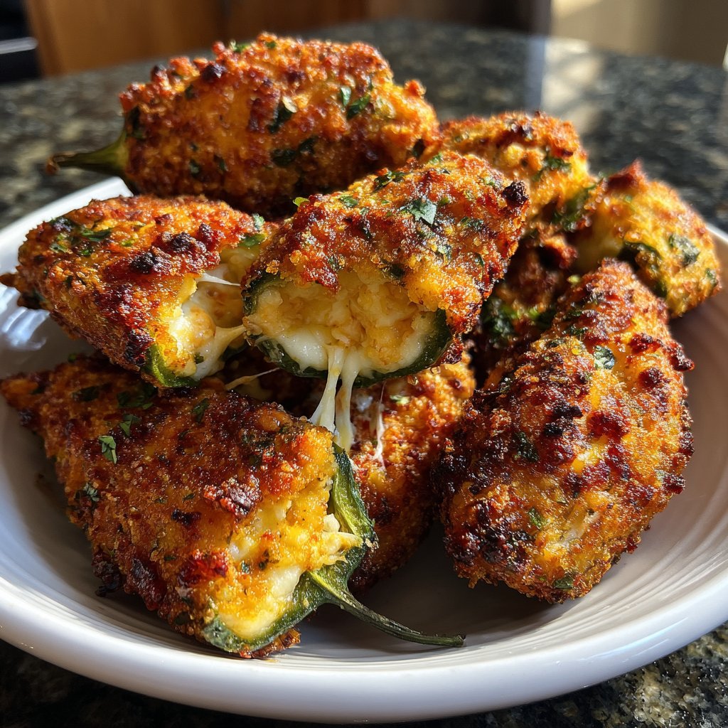 Jalapeno Poppers with Garlic Mozzarella