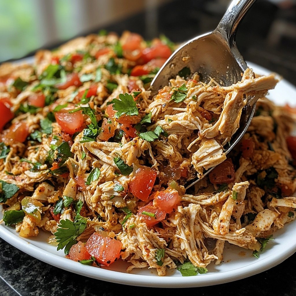 Easy Slow Cooker Chicken Taco Filling