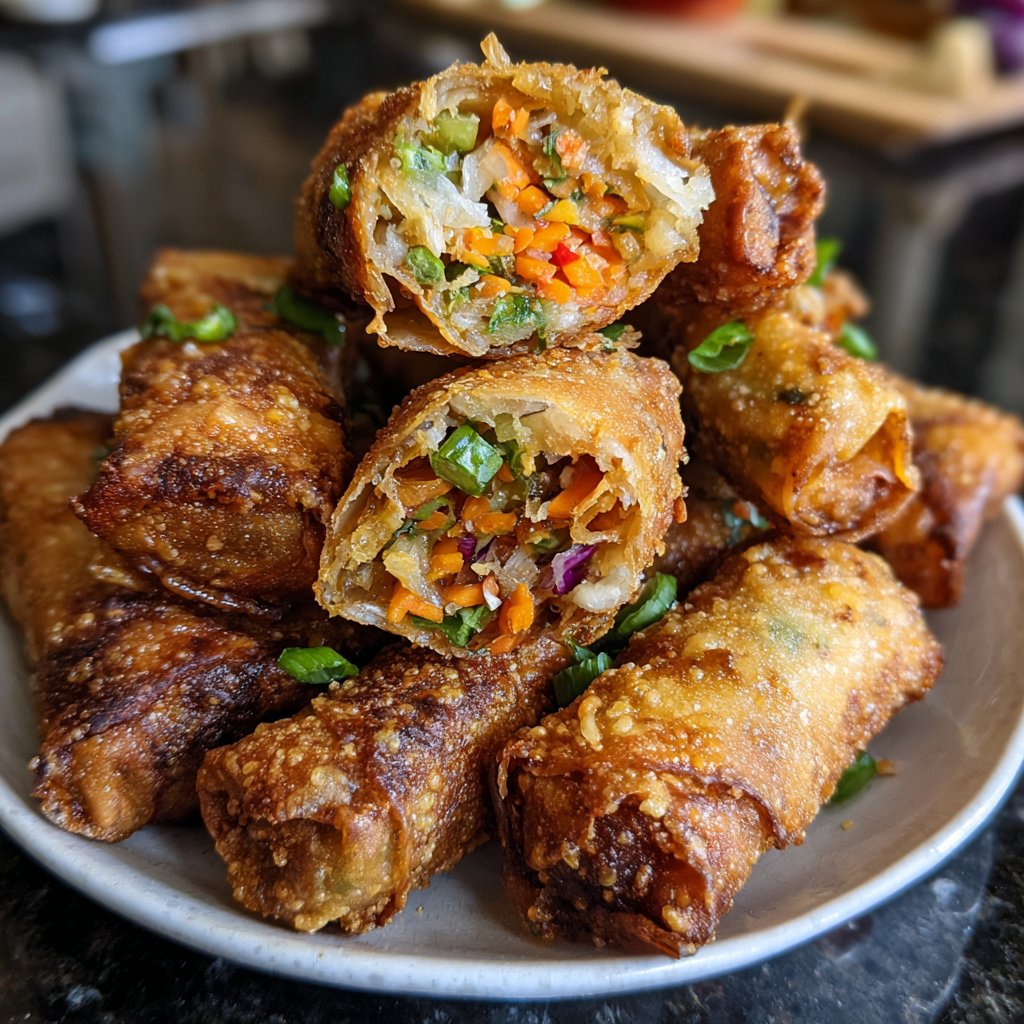Super Bowl Veggie Spring Rolls