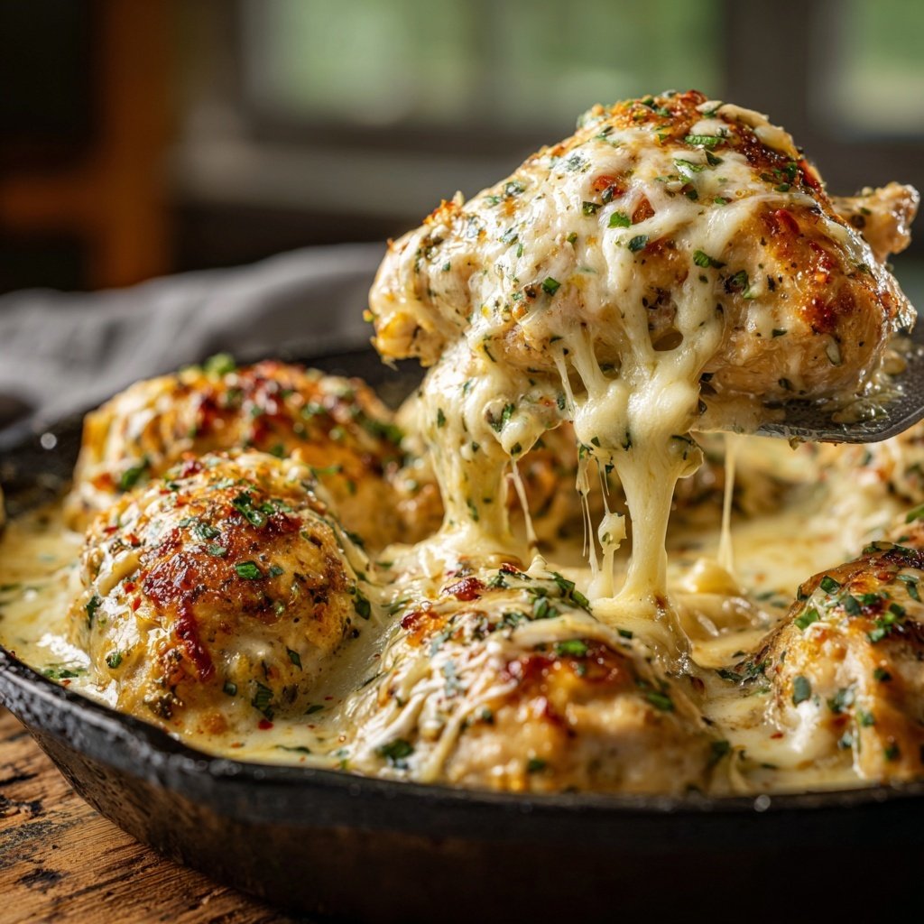 Creamy Garlic Chicken Bake